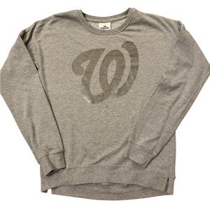 Majestic Washington Nationals gray lightweight sweatshirt. Girls size L (14)